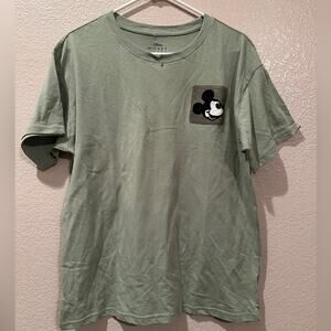 NWOT Disney Classic Mickey Mouse True Original Embroidery front Tee sz M